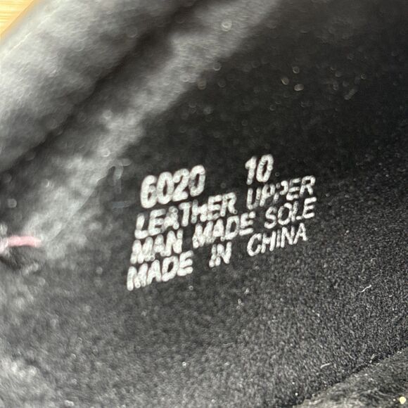 Minnetonka Black Leather Mule Slides Braided Strap Silver Charm Slip on Size 10 - Picture 8 of 10